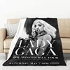 Lady Gaga Blanket Plush Furry Fleece Blankets for Bed Microfiber Bedding Plaid on the Sofa Bedspread Throw Knee Throws Baby Home 1