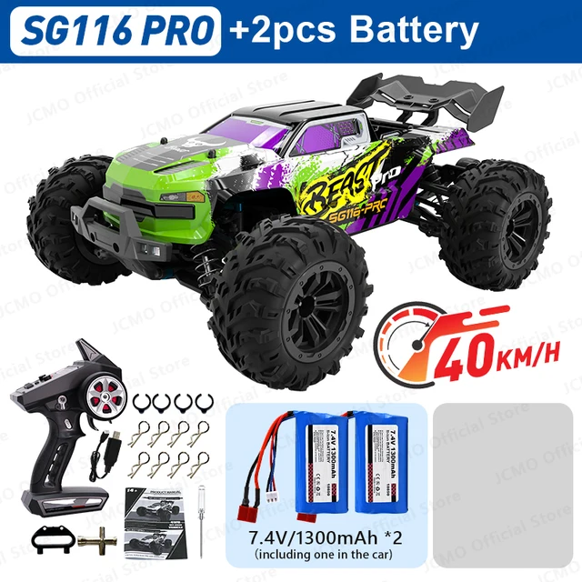 ZLL SG116 MAX RC Car Brushless 4WD RC Car 80KM/H Professional Racing Car 2.4G High Speed Off-Road Drift Cars Remote Control Toys - SG116PRO-2B