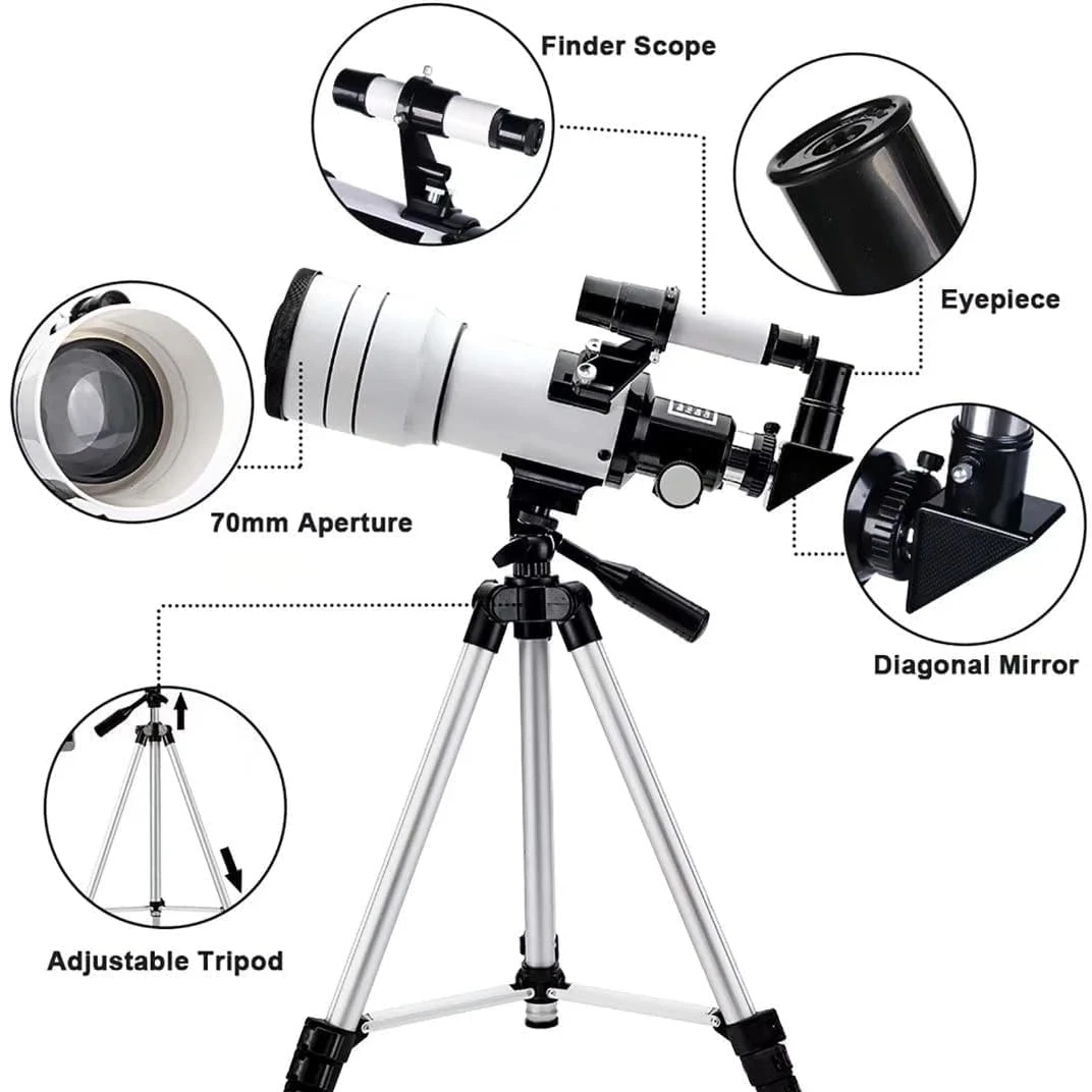 F30070 Professional Astronomical Telescope High Magnification Bak4 Prism HD For Moon Watching Stargazing Bird Watching 2