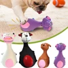 Dogs Durable Chew Toy Cartoon Sound-Producing Toy Indestructible Aggressive Chewing Toy Squeaky Football Toy Training Dental Toy 1