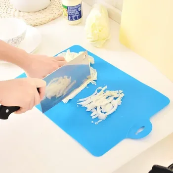 New Flexible Plastic Cutting Board Food Slice Cut Chopping Block Color Random Accessories Kitchen Household Cooking Tools