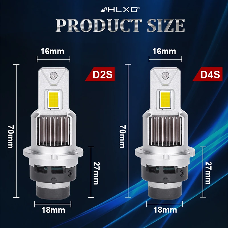 D2S D4S 1:1 LED Headlights HID D1S D3S D8S D1R D3R D2H Kit