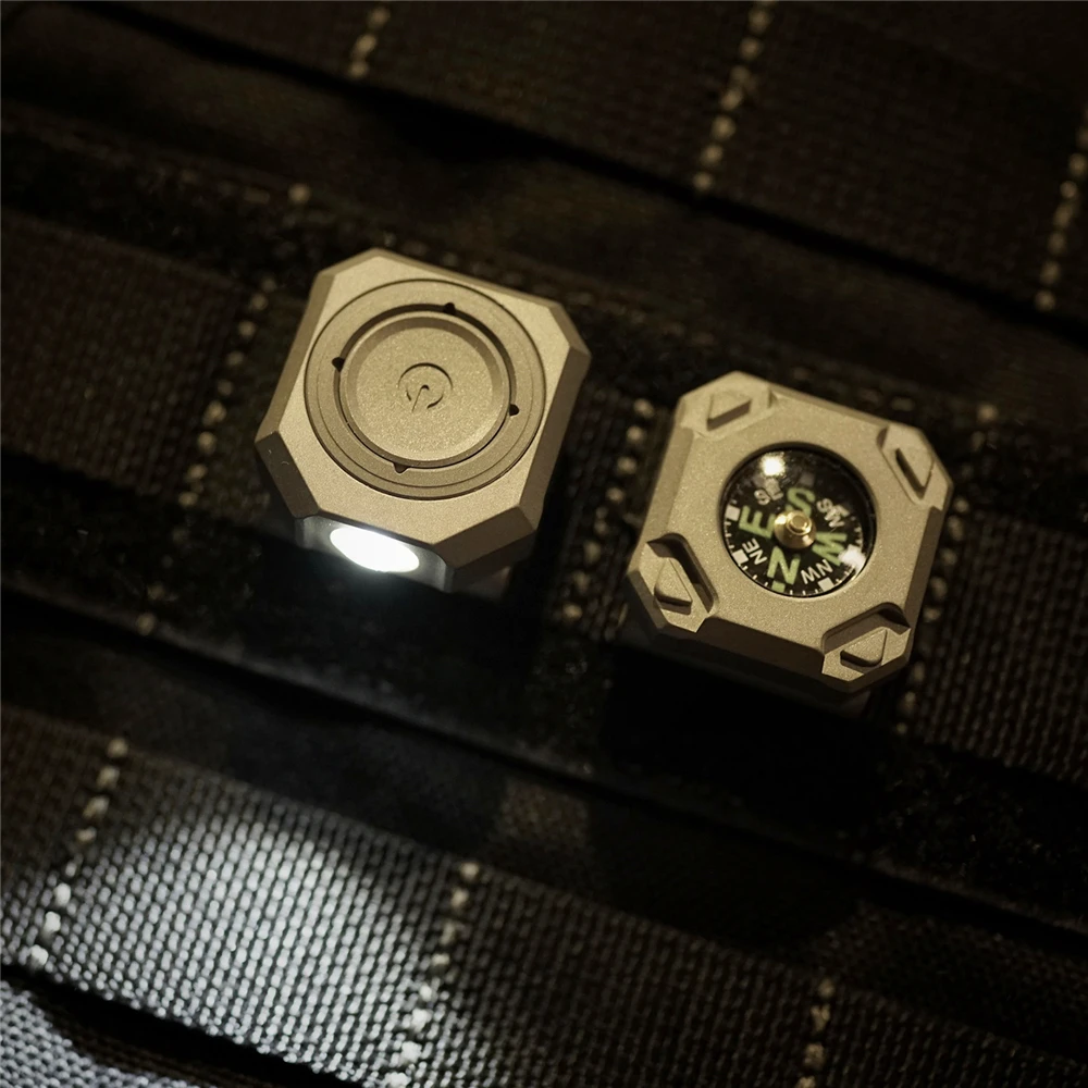 MecArmy CPLU チタン PVD ​​ブラック USB 充電式時計バンド LED ライト