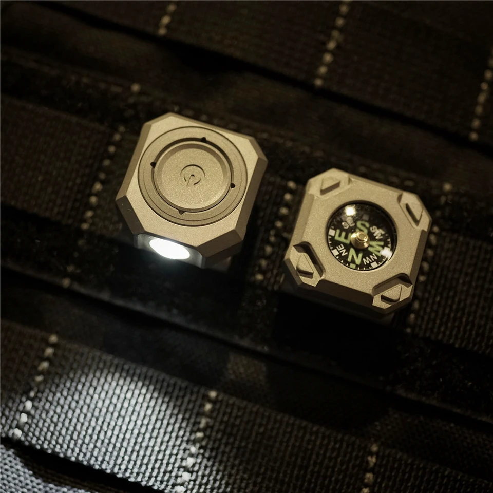 MecArmy CPLU チタン PVD ​​ブラック USB 充電式時計バンド LED ライト