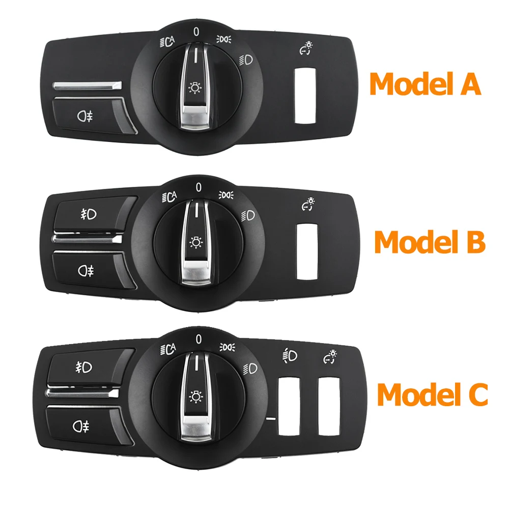 Sostituzione Del Pannello Di Copertura Del Pulsante Del Faro Dell'Interruttore Rotante Del Faro Anteriore Dell'Auto Per Bmw 5 6 7 Serie X3 X4 F10 F11 