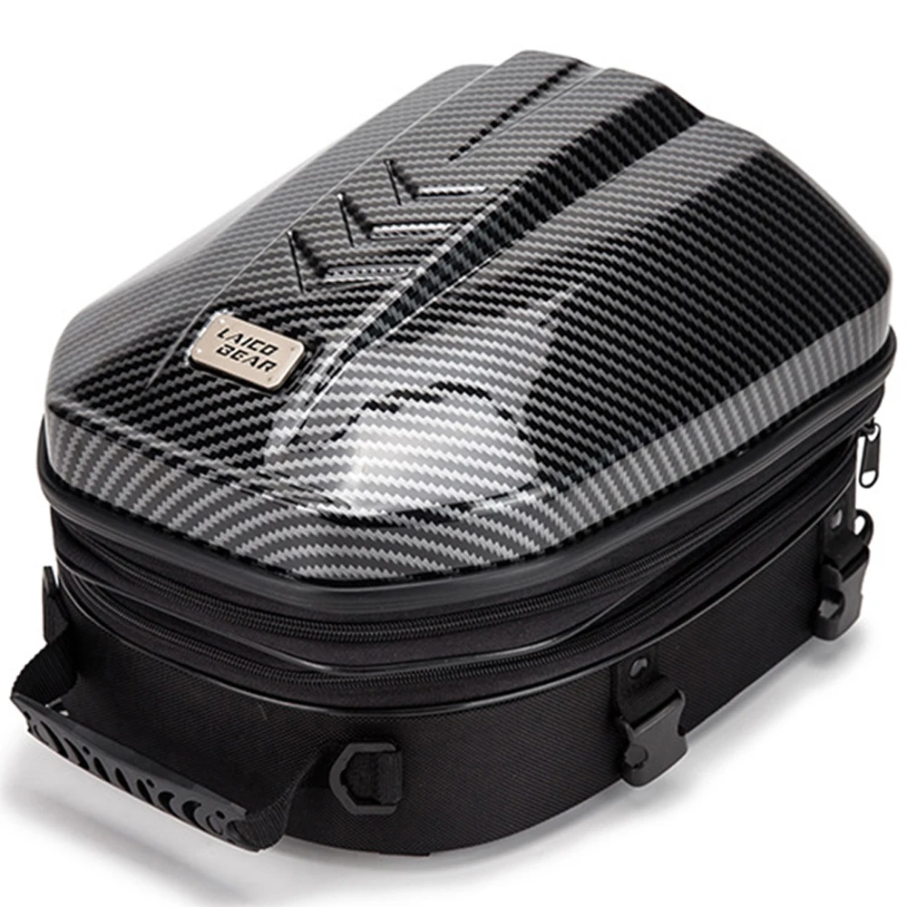 

Motorcycle Multi-function Seat Bag Hard Shell Rear Tail Bag Motorcycle Riding Equipment Shoulder Helmet Water-resistant Backpack