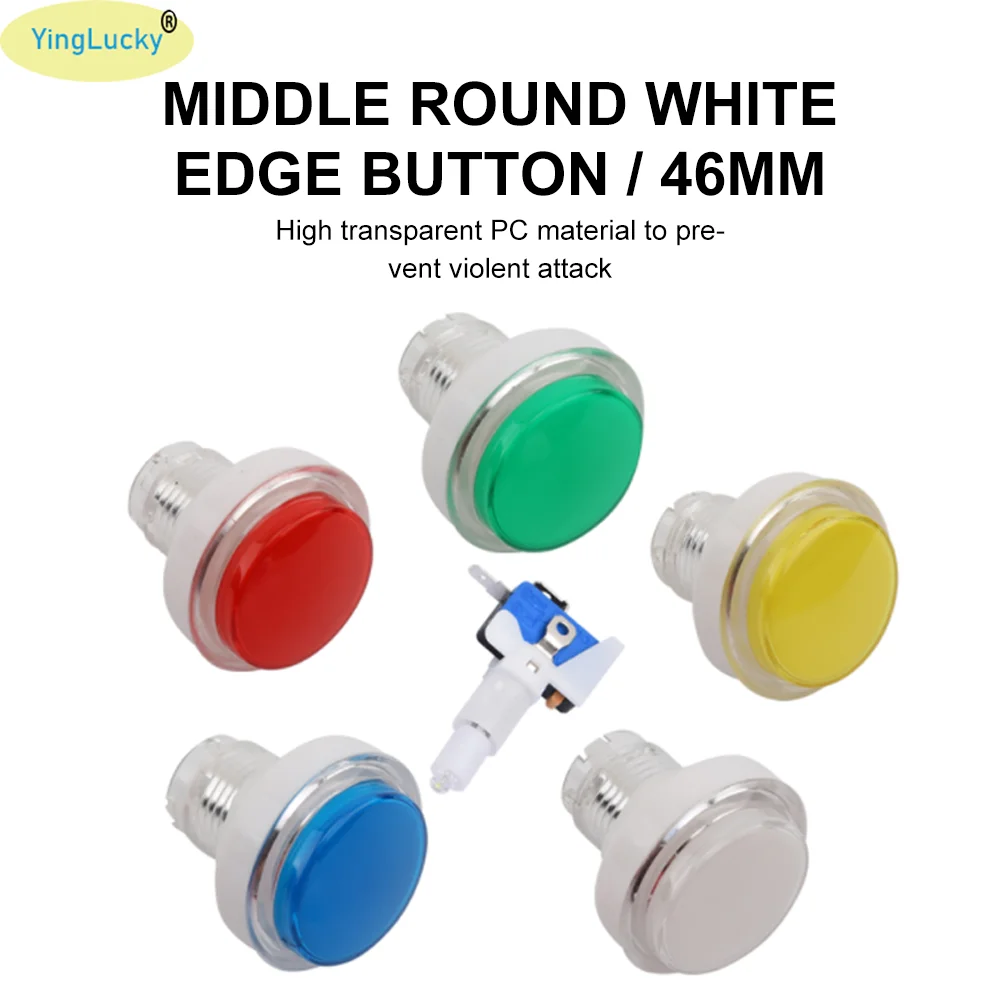 Pulsante Arcade Led 1 Pz Pulsante Illuminato 12V Per Mobile Arcade, Gru, Auto Oscillante, Slot Machine.