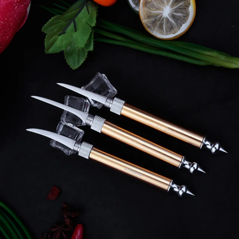 

Kitchen Carving Knife Stainless Steel Non-Slip Folding Portable Hotel Chef Fruit Platter DIY Y Herramientas