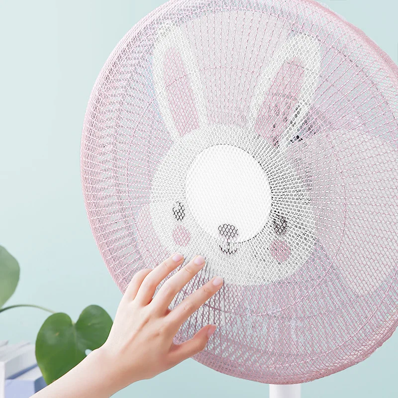 Elastic Charged Fan Filter Washable Mesh Cover Safety Anti Pinch Suitable For Fan Covers With Diameters Of 15.75-19.69 Inches