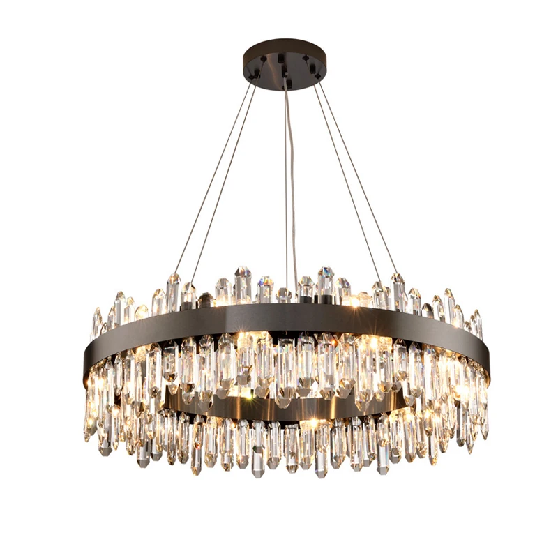 Modern Creative Fancy Design Gold Black Crystal Chandelier Indoor Lighting Hanging Lamp Decoration For Dining Room Living Room,led chandelier,ceiling chandelier,led pendant light