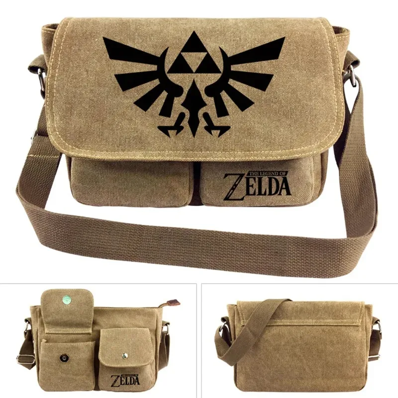 

The Legend Wild Breath Link Cross body Bag Messenger Bags Canvas Shoulder Bag Cartoon Anime School Book Tote