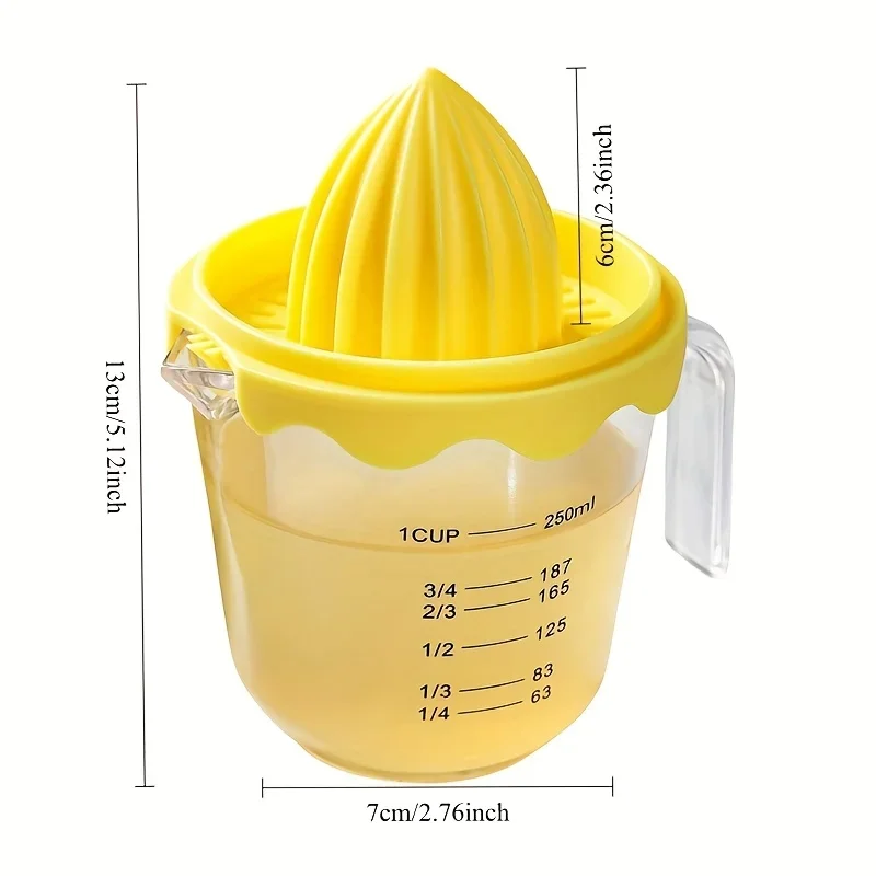 Manual Juicer, Fruit Hand Squeeze Juicer for Fruits Such As Lemons/citrus, Small Portable Juicer for Home Kitchen Trips