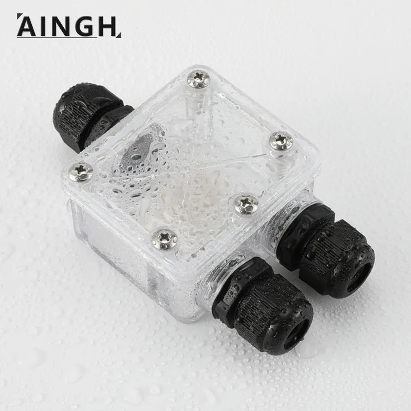 Aingh IP68 Waterproof Junction Box Cable Connector Electrical Outdoor