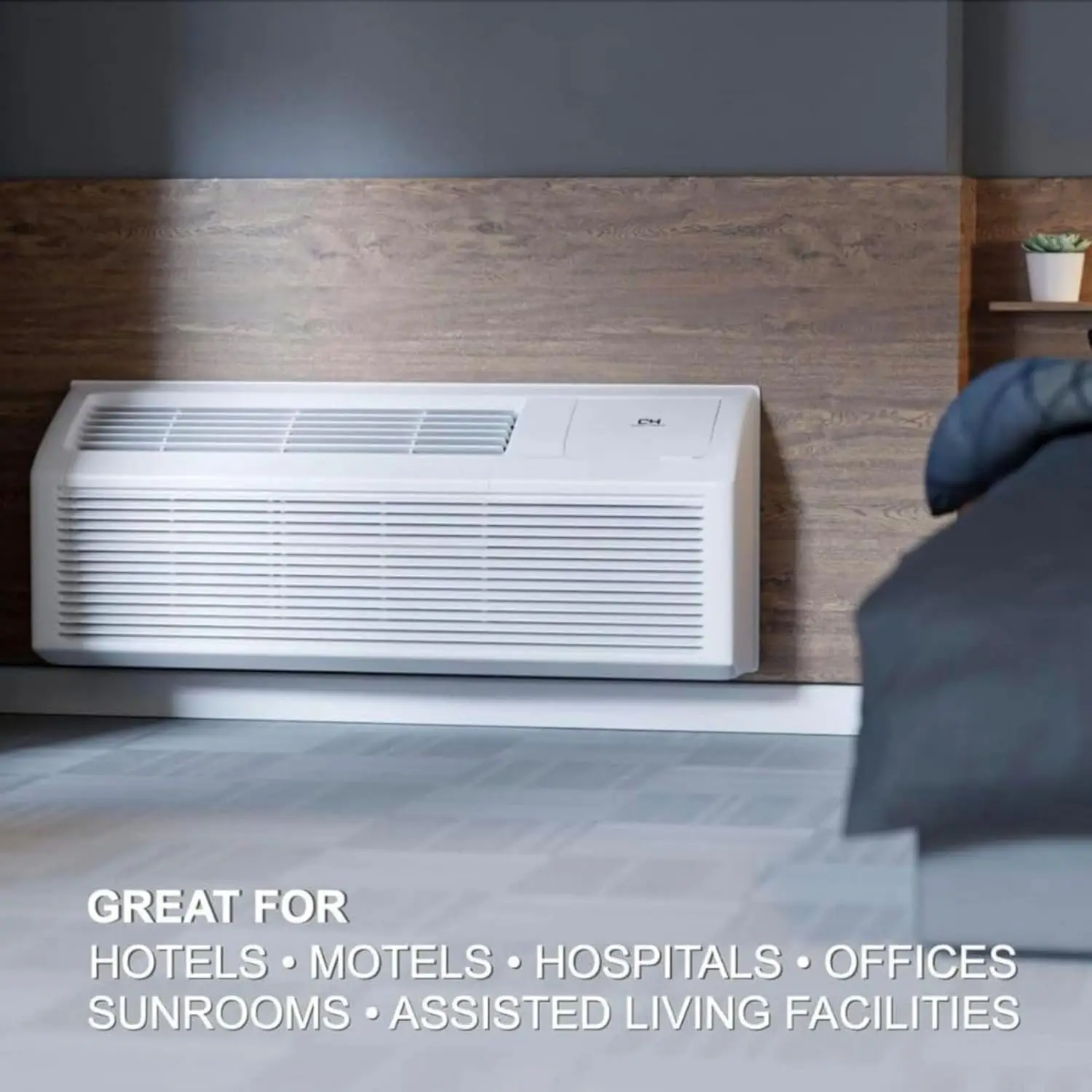 Packaged Terminal Air Conditioner with Heat Pump  Refrigerant and 3.5 kW Electric Heater 2