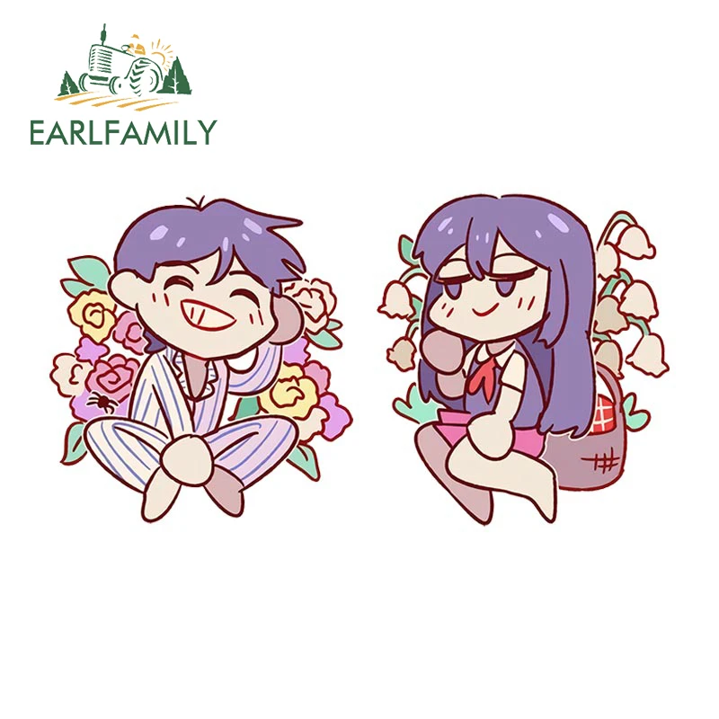 

Автомобильные наклейки EARLFAMILY для Omori, 13 см, наклейка на лобовое стекло, солнцезащитный козырек, устойчивое к царапинам ветровое стекло, кондиционер, багажник