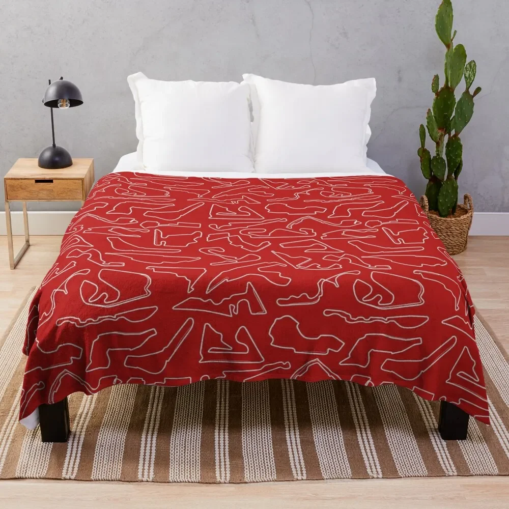 

2022 Circuits Pattern (Red BG) Throw Blanket heavy to sleep Blankets For Bed Comforter Blankets