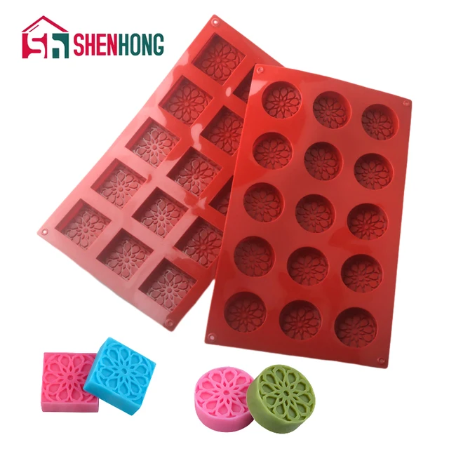 SHENHONG Square or Round Shape Silicone Cake Molds Chocolate Mold Handmade Soap Mould Dessert Baking Tools Kitchen Supplies 2