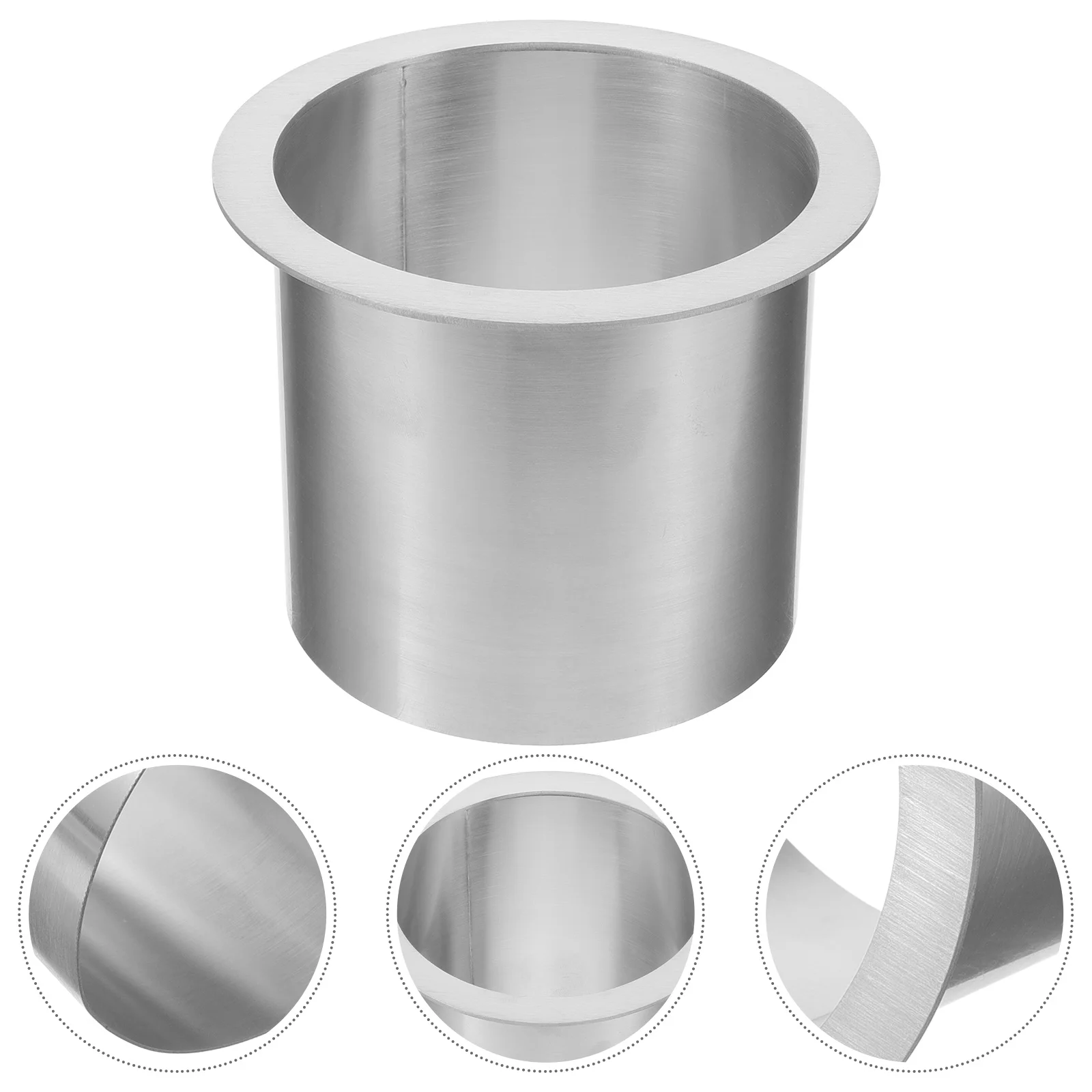

Drop-In Trash Chute Stainless Steel Round Built-In Countertop Waste Trash Chute Grommet Countertop Waste Chute Grommet Home