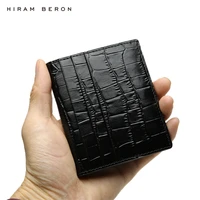 Hiram Beron Crocodile Embossed Leather Wallet Card Holder Popular Style for Middle East Family Boy Friend Gift 2