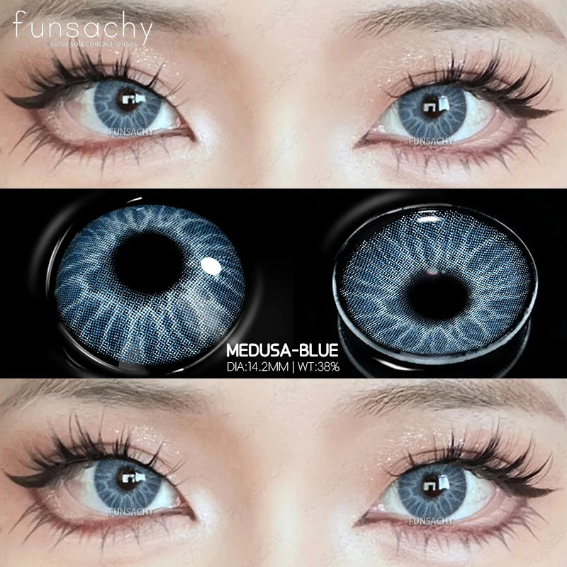 Vibrant Natural Colored Contact Lenses - Blue & Green Hues