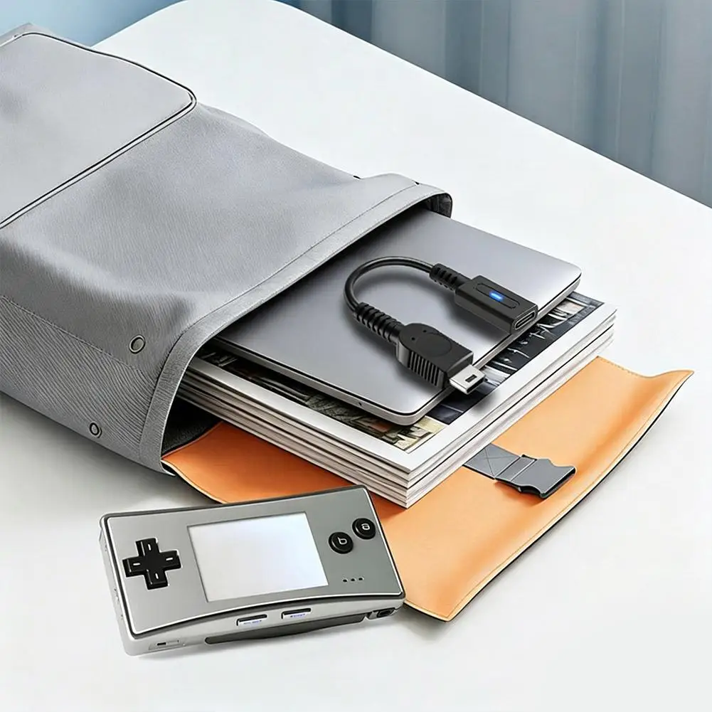 GBM 콘솔 게임 컨트롤러용 USB C 충전 케이블, 게임보이용 C타입 게임 콘솔 전원 공급 와이어, 게임보이 변환 케이블