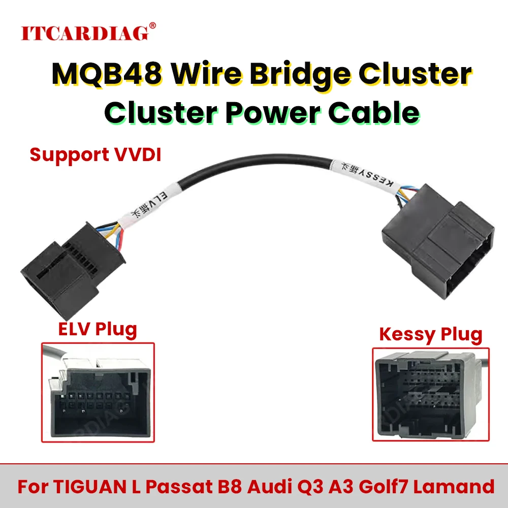 Фото MQB48 проводной мост Cluster Power кабель ELV BCM2 Cluster VVDI все ключи потерянные для TIGUAN L Passat B8 для Audi Q3 A3 Golf7 №1