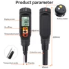 Digital Food PH Meter 0.00~14.00 PH Temp Acidity Tester Dough Soil PH  Detector for Meat Cheese Bread Fruit Water Analyzer Meter 6