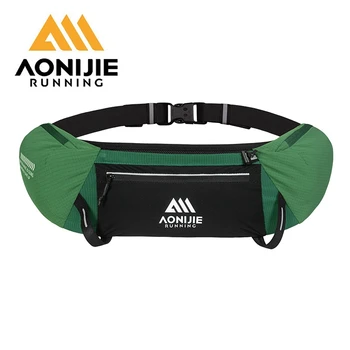 AONIJIE Running Waist Belt Pack Men Woman with 500ml Soft Water Flask Hydration Marathon Walking Jogging Waist Packs W8138