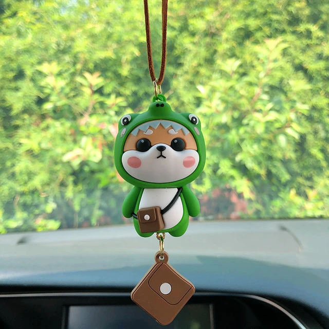 Anime Auto Innen Dekoration Nette Cartoon Shiba Inu Auto Rückspiegel  Anhänger Dekoration Für Auto Geschenk Innen Zubehör - AliExpress