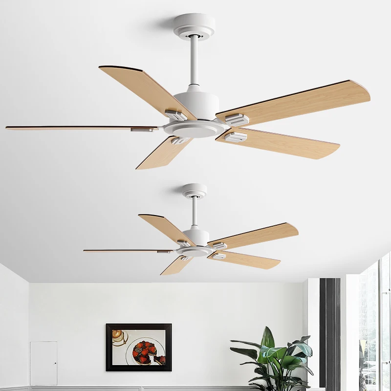 

56Inch Ceiling Fan Industrial Style Black Retro Remote Control Indoor Restaurant Living Room Without Lamp Electric Fan 110 220V