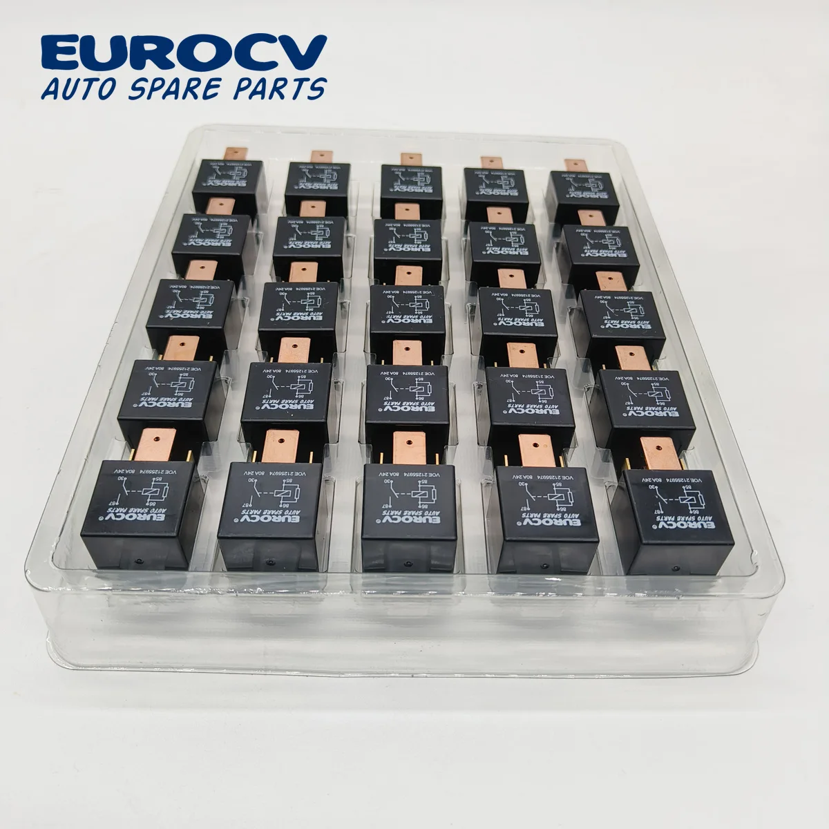 Spare Parts Relay 4 Pin 24V 80A For Volvo Trucks VOE 20390648 21255974 25 Pcs In One Box truck relay