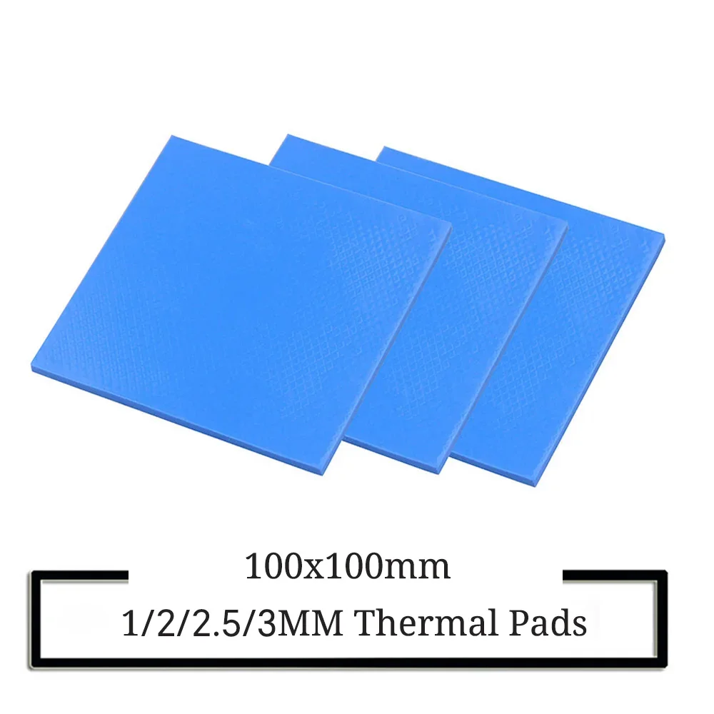 Thermal Silicone Heat Pad 100*100mm*1mm Suitable for Laptop IC GPU VGA Card
