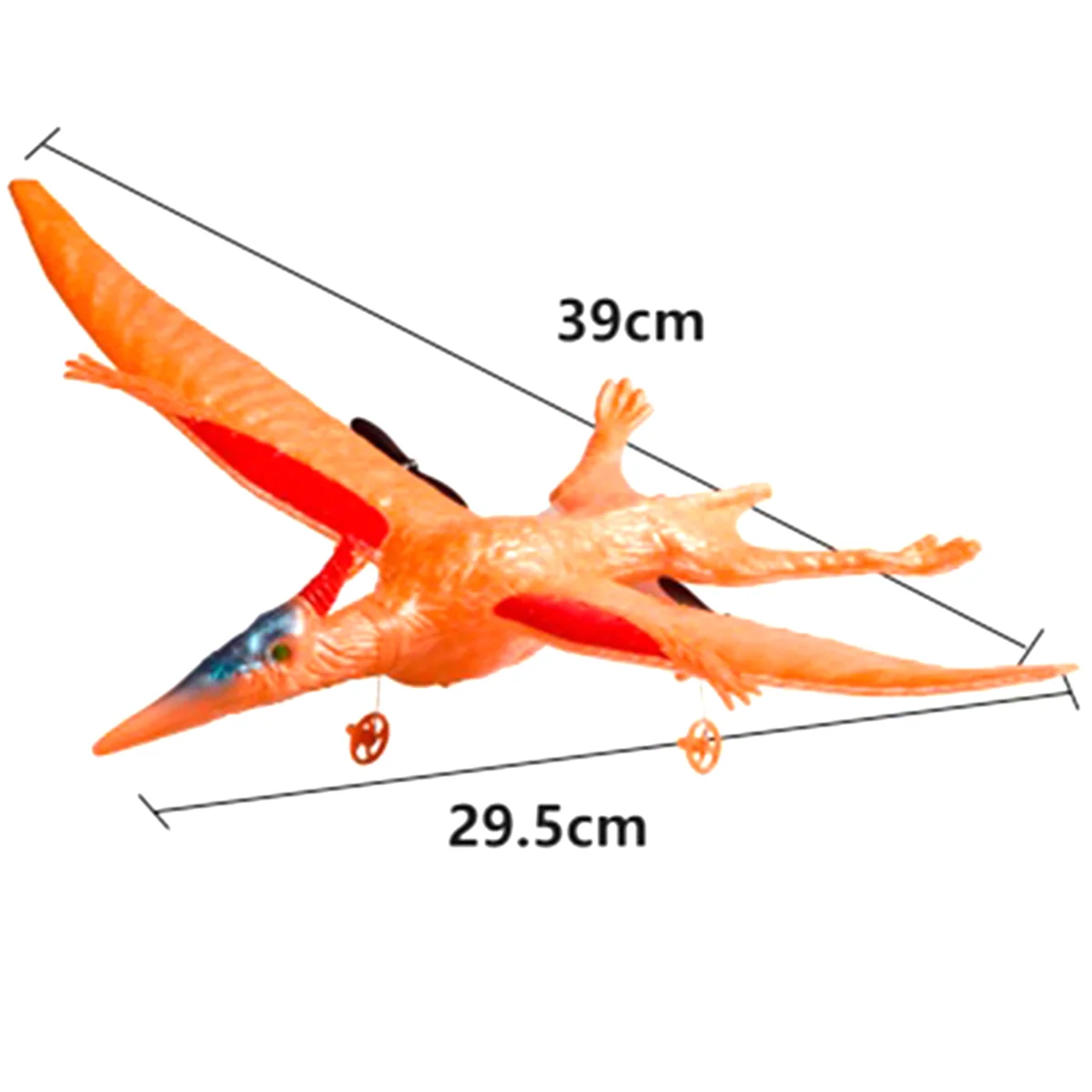 RC Plane Remote Control Pterosaur 2.4Ghz 2 Channels DIY RC Pterosaur Control EPP Foam Glider Toys (Two Batteries) A 6