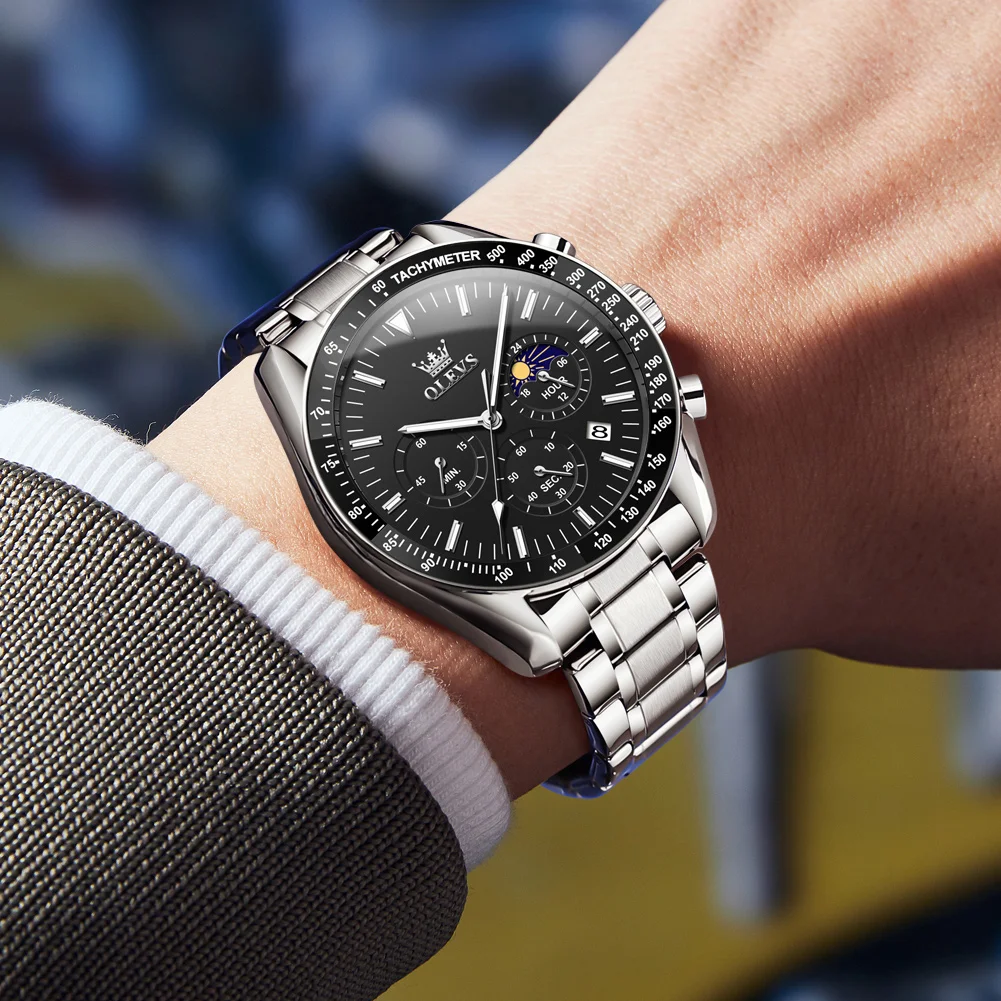 OLEVS 3618 التناظرية الأصلية الساعات للرجال جودة ع...