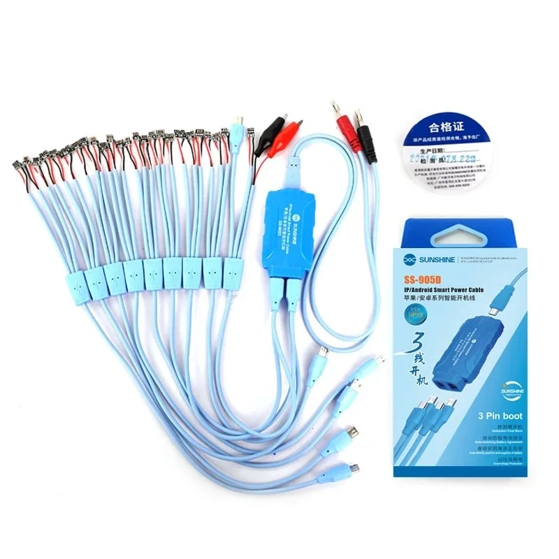 USB Charging Cable SUNSHINE 905D 905C 905B Power Line For iPhone 13 12 11 Pro Max Xsmax XS XR X 8P Huawei Samsung Xiaomi Supply Control Test Cable