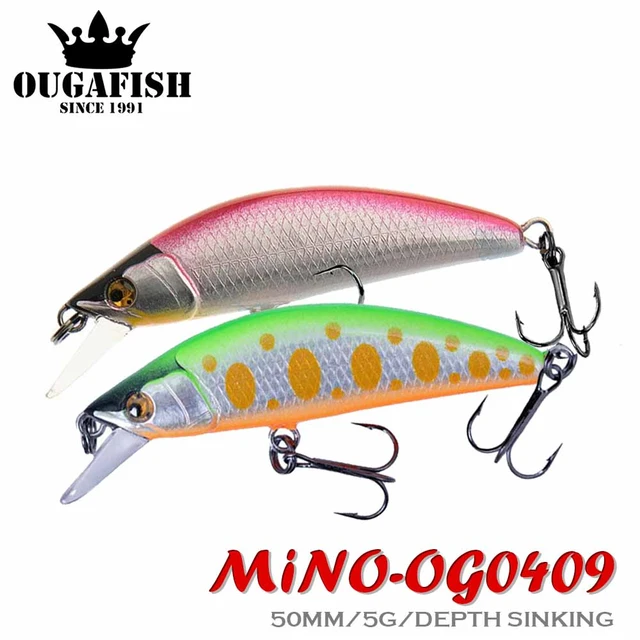 Micromacro Sinking Stream Minnow Fishing Lure 50mm 5g Accesorios De Pesca  Wobbler Mandarin Leurre Isca Artificial Fish Equipment