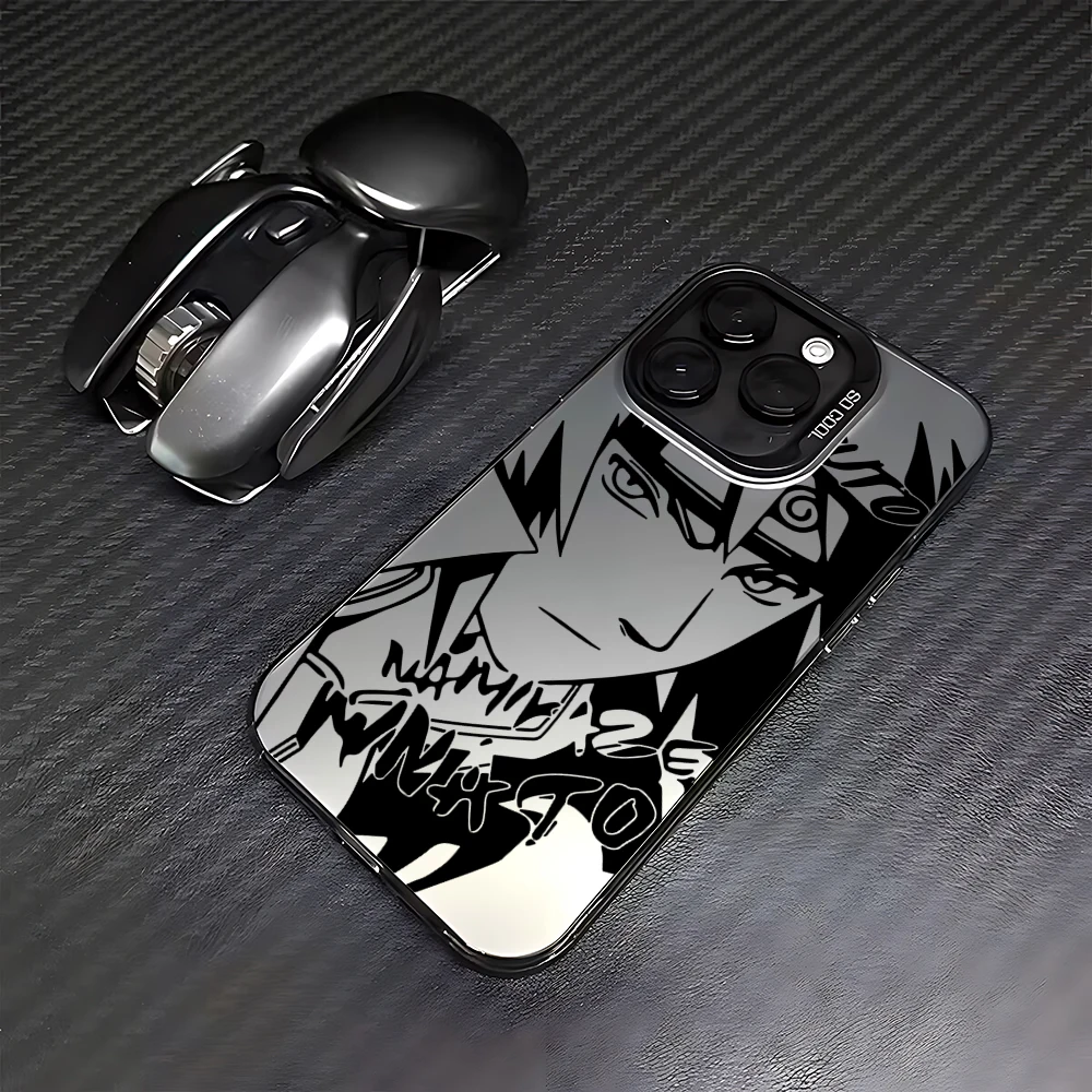 thumbnail image 1 of Funda de teléfono para iPhone 15 14 13 12 11 Pro Max X XR XSMAX 8 Plus Anime Cool-N-Narutos caramelo mate cubierta trasera a prueba de golpes, 1 of 5