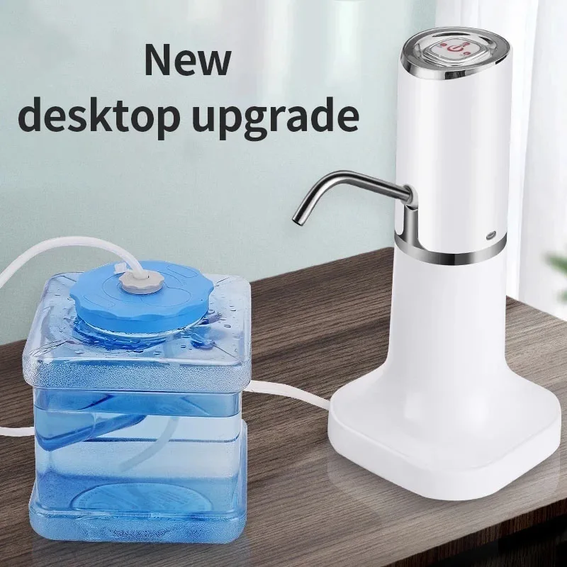 Water Dispenser กระบอกน้ำมินิลำกล้องน้ำปั๊มไฟฟ้า USB ชาร์จอัตโนมัติแบบพกพาขวด Switc 1
