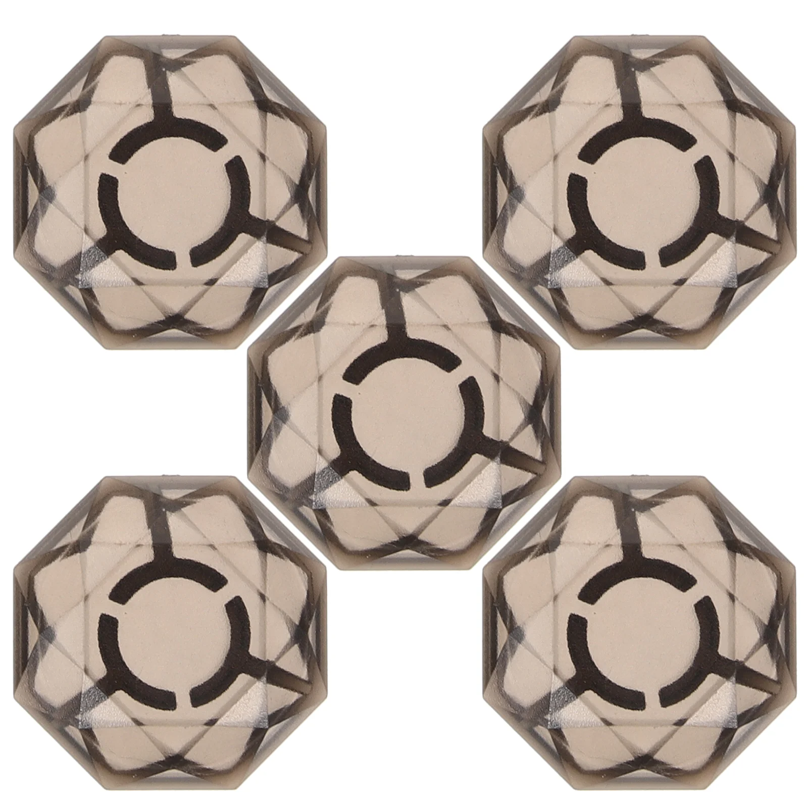 

5 Pcs Effect Pedal Cap Guitar Button Toppers Fingernail Accessories Footswitch Plastic Replacement Parts