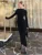 Half Turtleneck Long Sleeves Maxi Dress Fashion Office Lady Clothing Back Slit Gown Dress Female Solid Streetwear Autumn