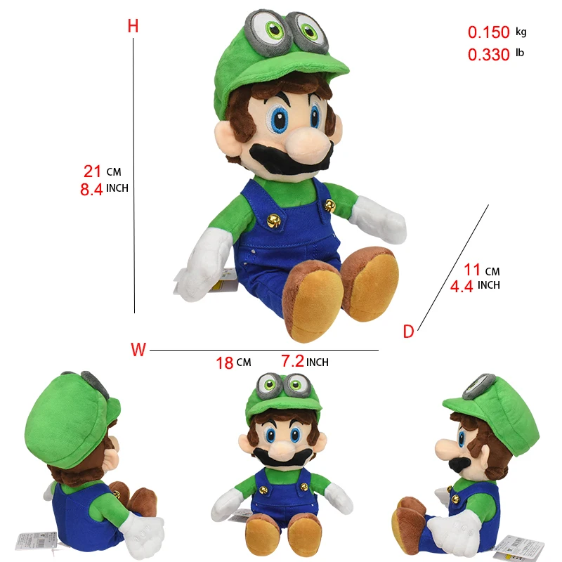 thumbnail image 1 of Bowser Mario Plush Toys King K.Rool Meowser Female Bowser Cartoon Game Toys Stuffed Dolls Birthday Christmas Gifts For Kids, 1 of 5