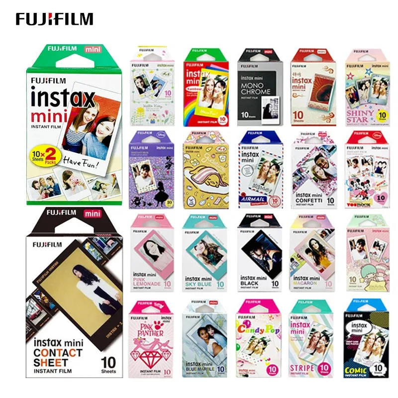 Fujifilm Camera Instax Mini 10-50 Fogli Extension Papers Color Design Per Fuji Instax Mini 12 Film Camera Mini 11/40/9/8/70/90