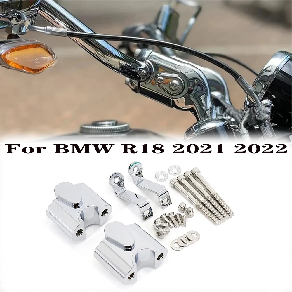 Handlebar Risers Handle Bar Mounting Lift Clamp Adapters For BMW R18 R ...