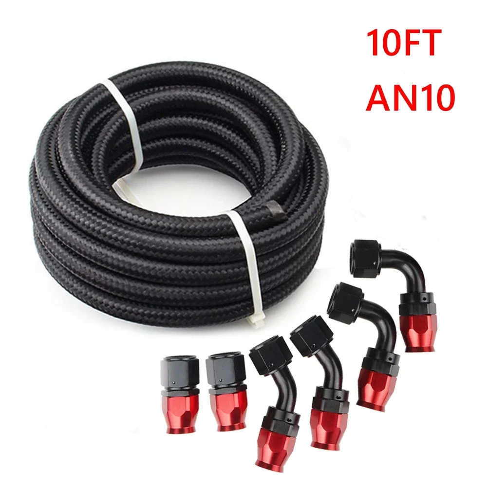 Brandstof / Olie slang met nylon mantel D10 - Autosportonderdelen & Rolbeugels Brandstof / Olie slang met nylon mantel D10 - Autosportonderdelen & Rolbeugels