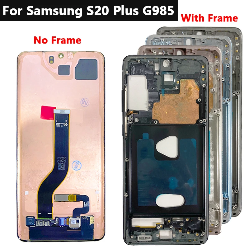 AMOLED ÷ S20 +, Ｚ  S20 G980F S20 ÷ 5G G985 G986F LCD  ġ ũ Ÿ  ۵