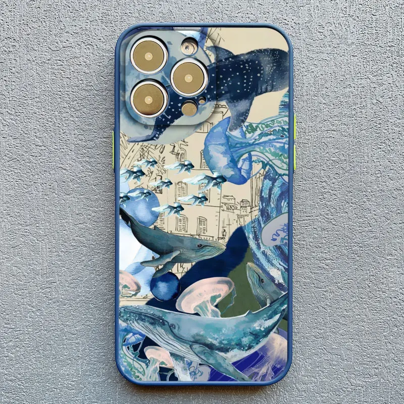 Ocean Whale Shark Swimming Phone Case Cover