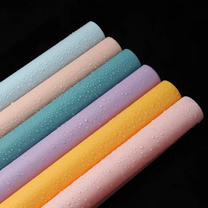 20pcs Plastic OPP Flower Packing Wrapping Paper Colors Matte Waterproof Papers Gifts Florist Material transluce Package 60x60cm flower wrapping paper,gift wrapping paper,floral wrapping paper