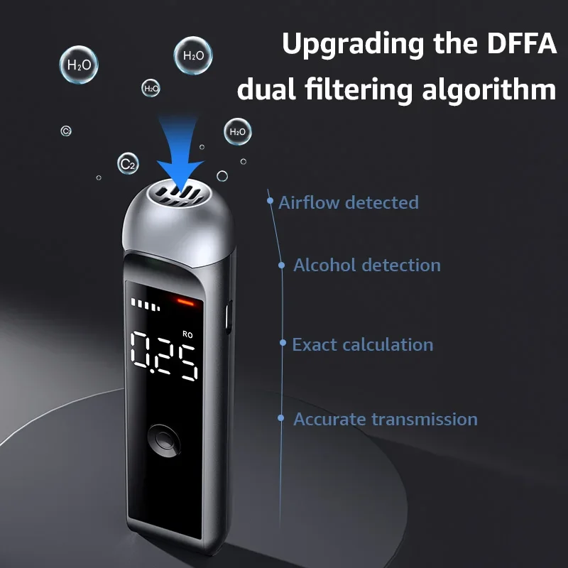 Breath Alcohol Tester Automatic Alcohol Tester Rechargeable Breathalyzer Test Tools