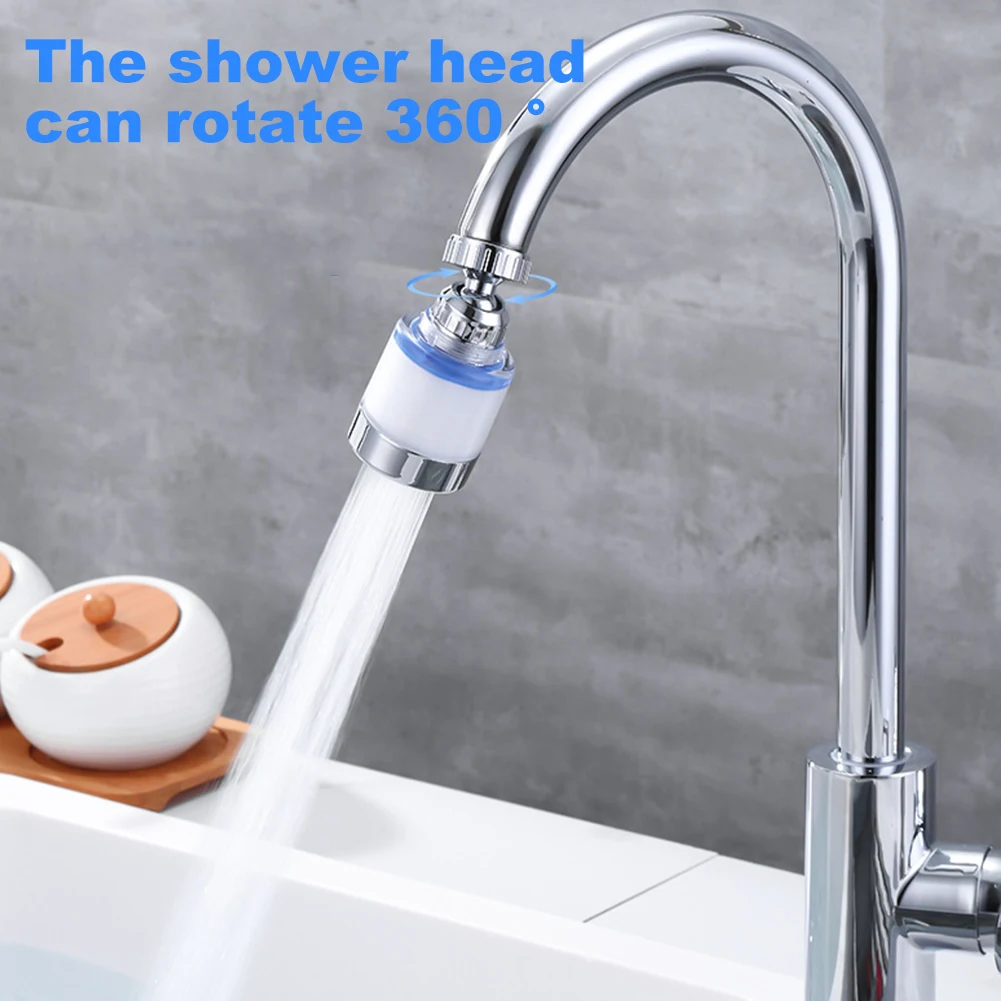 360 Degree Water Filter Tap with PP Cotton Filter Element Tap Descaler Attachment Easy To Install and Replace