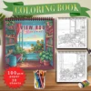 1pc, Teen Colouring Book - 30 Sheets 8.3x 8.3in Suitable for Stress Reduction, Emotional Relaxation, Christmas Halloween 1
